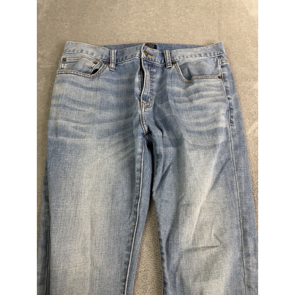 J. Crew Driggs Slim Straight Jeans Men's Size 32X30 Blue - Picture 5 of 13